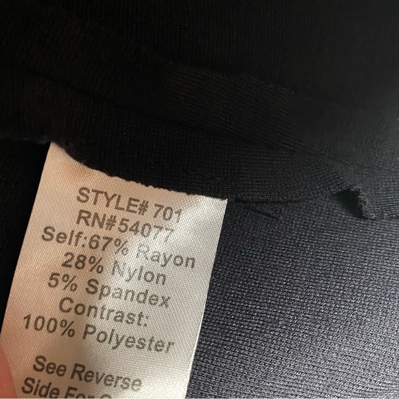 CAbi Black Tuxedo Mixed Media Blazer Jacket Women's Small - Picture 4 of 5